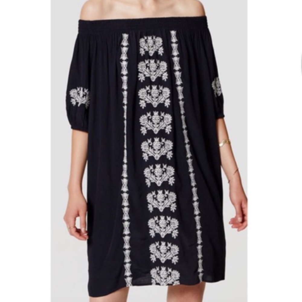 Ann Taylor LOFT Off Shoulder Dress XSP